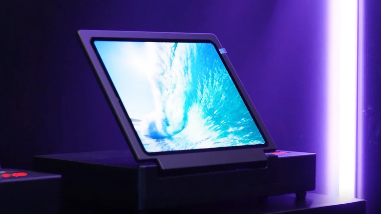 LG's Blue phosphorescent OLED on display