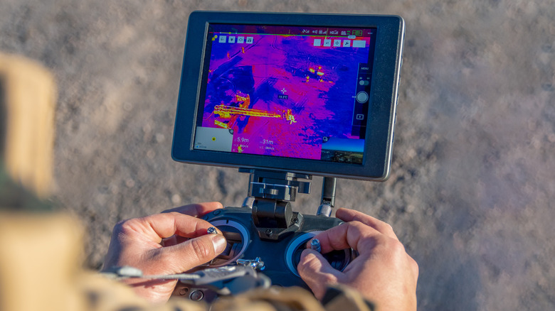 drone thermal camera firefighter imaging
