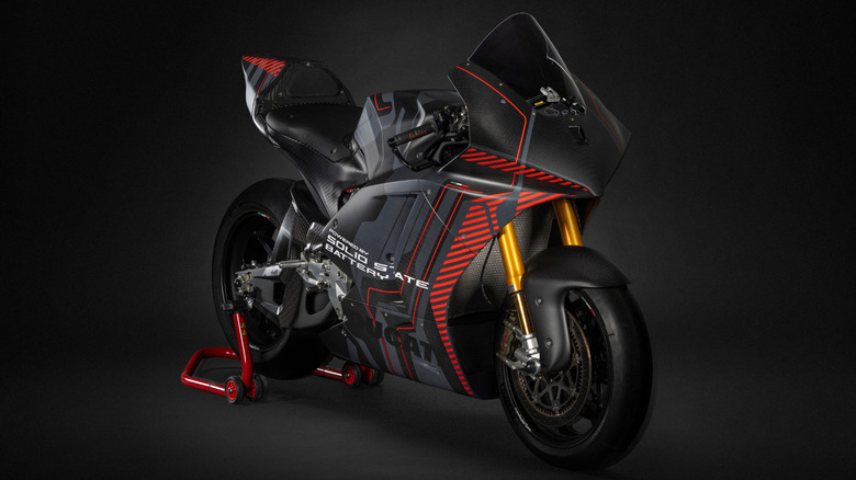 The Ducati V21L with a solid-state battery