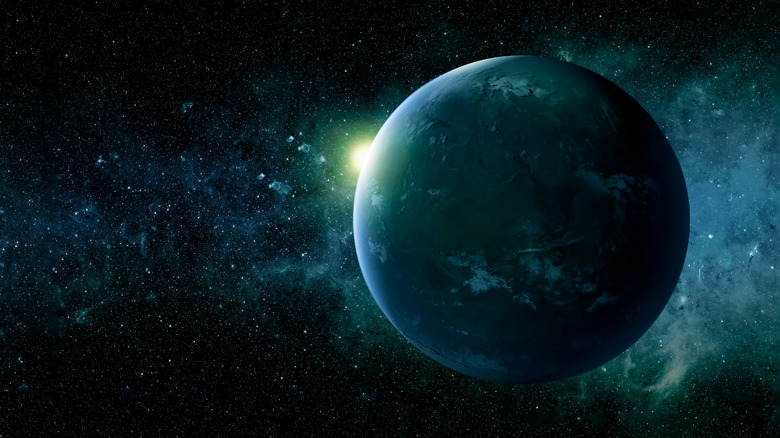 Illustration of an exoplanet