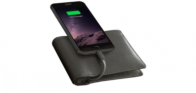 This Nomad wallet has a 2,400mAh battery for iPhone charging