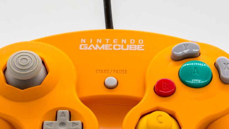 nintendo gamecube controller orange