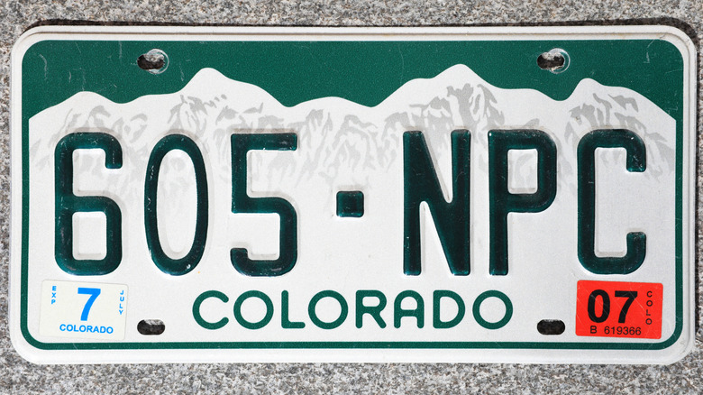 colorado license plate from 2025