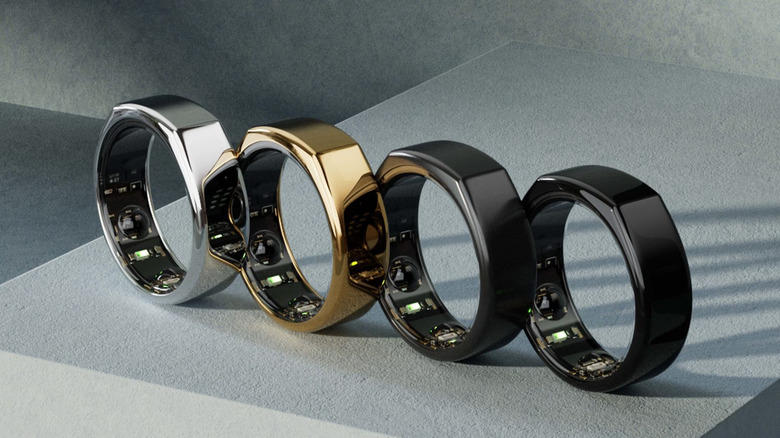 Oura Rings lined up