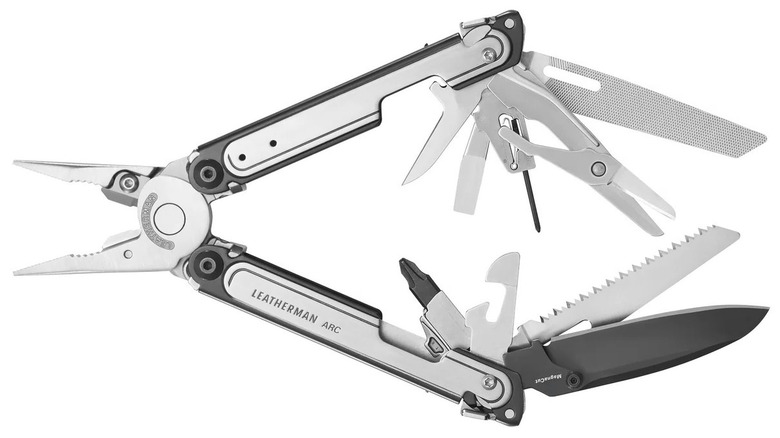 The Leatherman ARC multitool against a white background