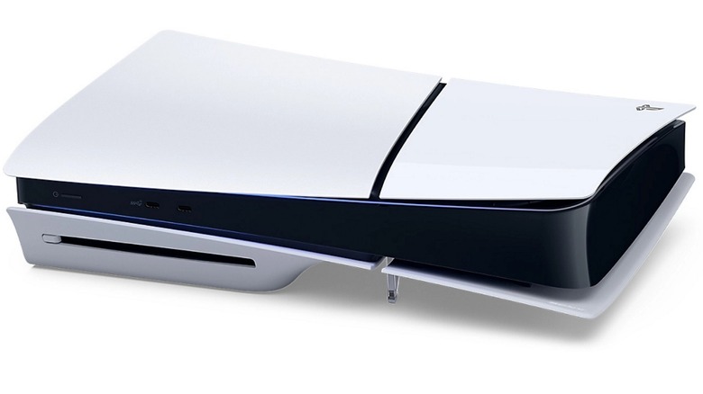 PS5 console on white background