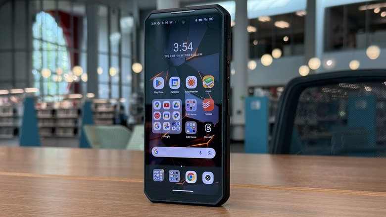 Oukitel WP300 on a table