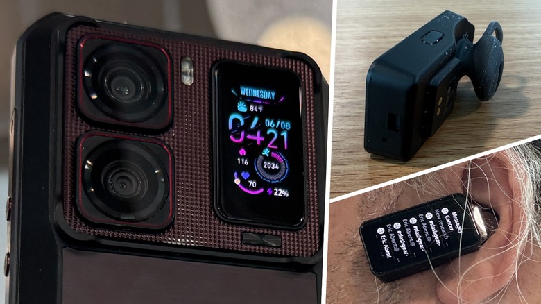 Oukitel WP300 earpiece on a table