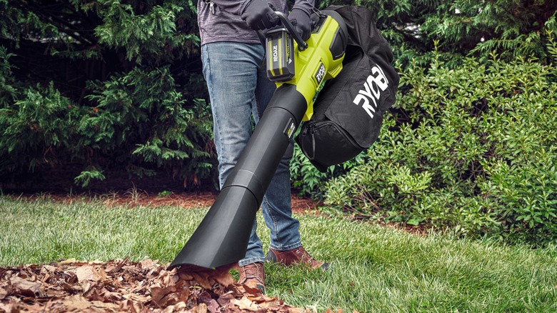 Ryobi jet blower front