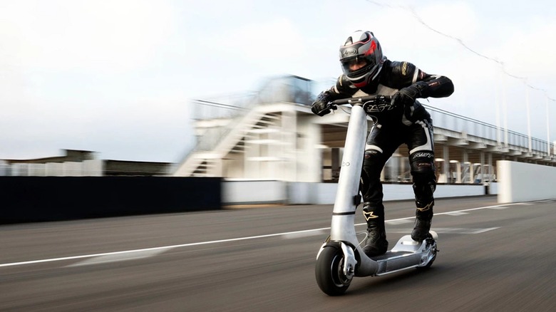Person riding a Bo Turbo scooter
