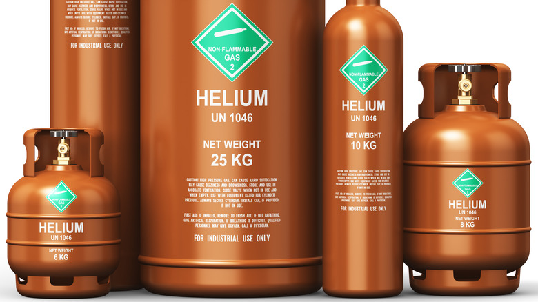 Helium tanks