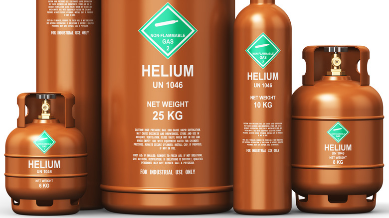 Helium tanks