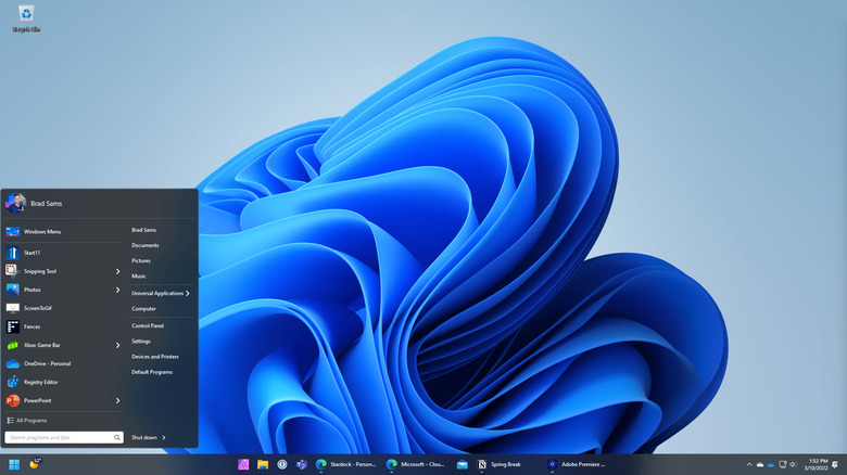 Start11 screenshot