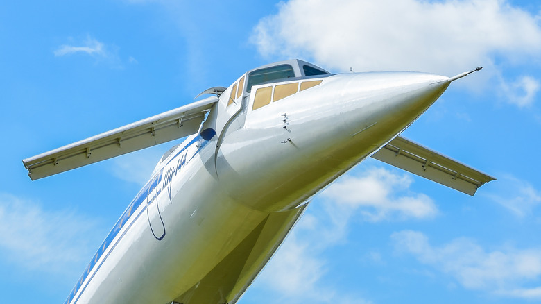 tu-144 aircraft display