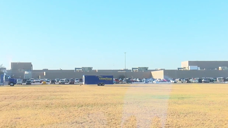 A wide angle shot of Goodyear's Lawton, Oklahoma plant on a sunny day