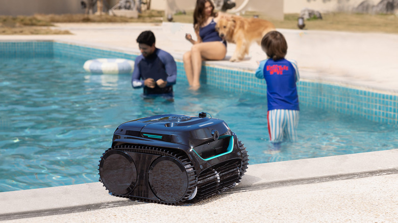 WYBOT C2Vision with kids in background
