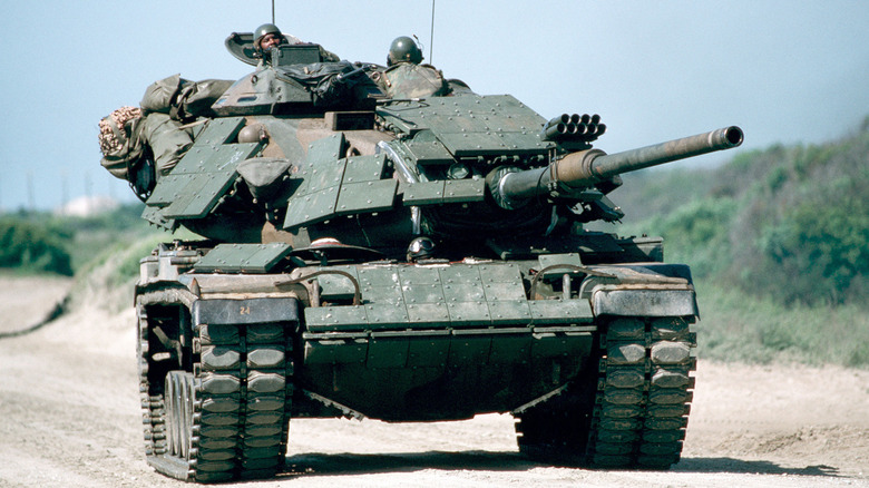 M60 tank with reactive armor