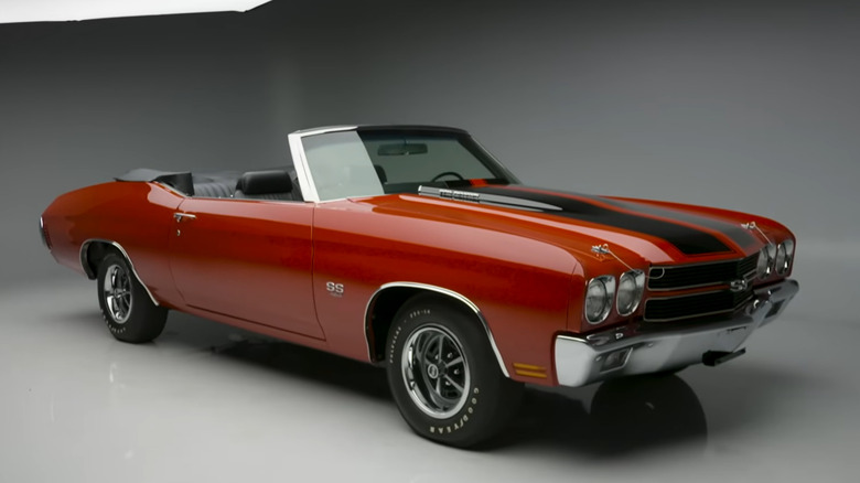 Front shot of a 1970 Chevrolet Chevelle SS 454 convertible