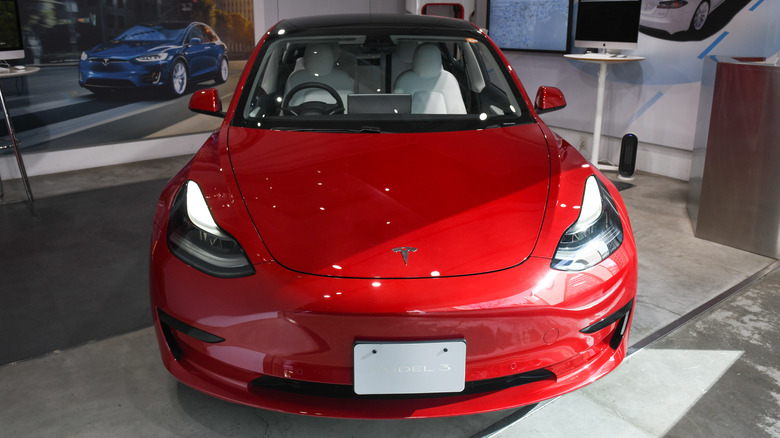 A Tesla Model 3