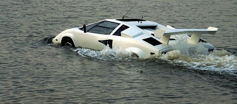 This weird Lamborghini Countach is amphibious and up for sale