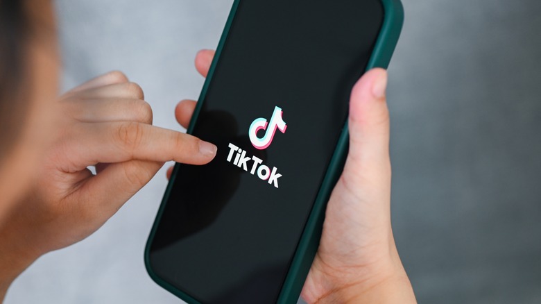 TikTok on a phone  