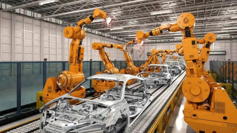 Assembly line robots