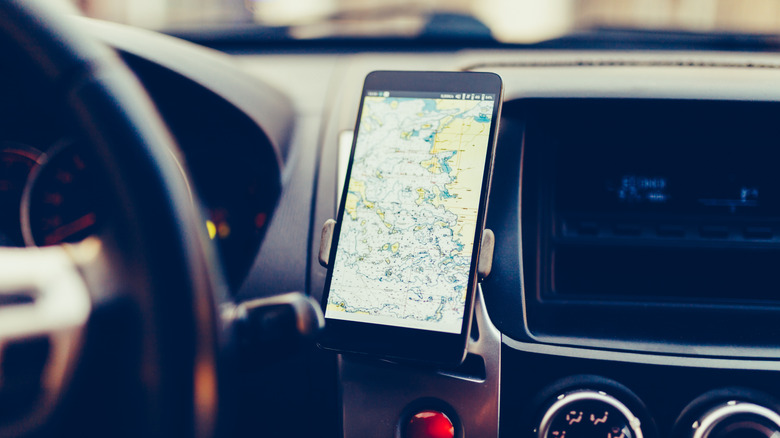 GPS in car