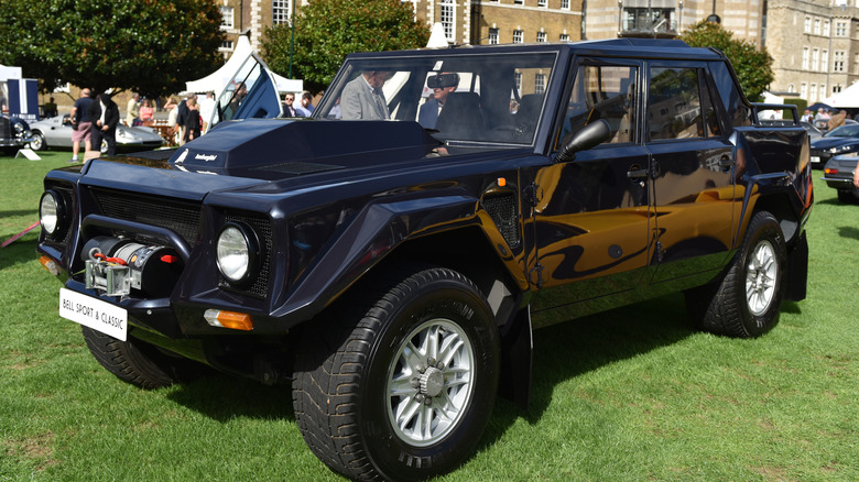 Lamborghini LM002 SUV parked car show