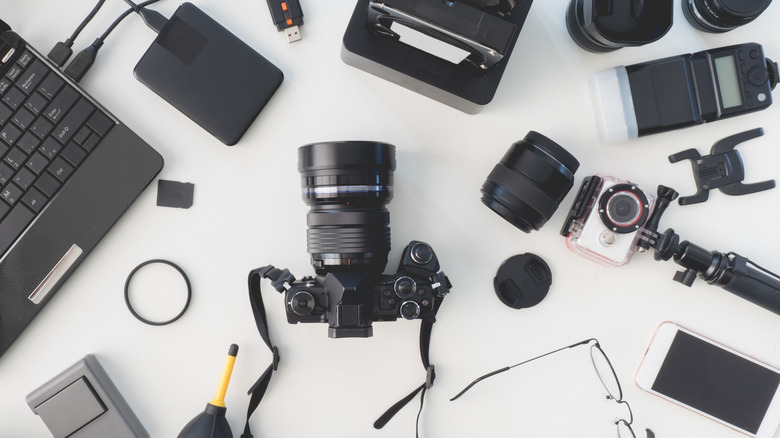 Various photography equipment