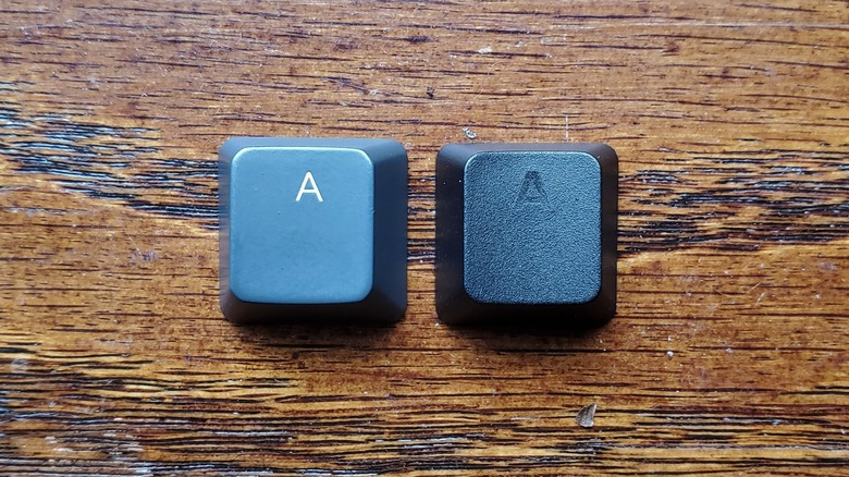 Difference between ABS and PBT plastic keycaps