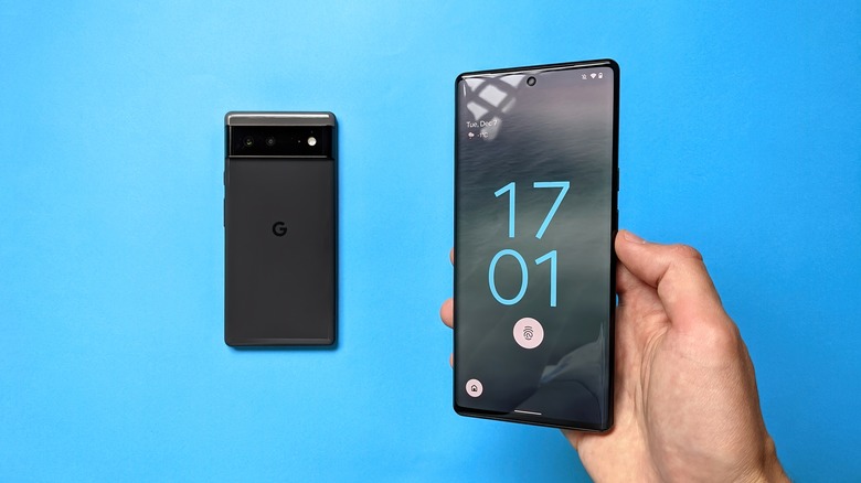 Google Pixel 6 lock screen