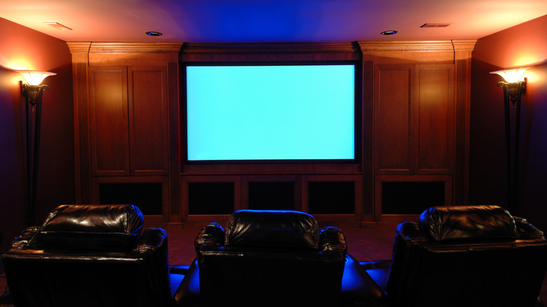 fancy/expensive home theater room