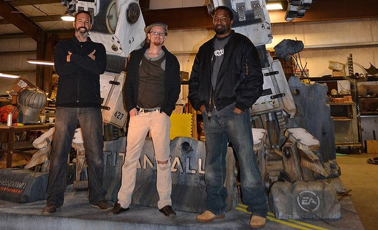 Titanfall Life-Size Titans Behind The Scenes With Daniel's Wood Land -  SlashGear