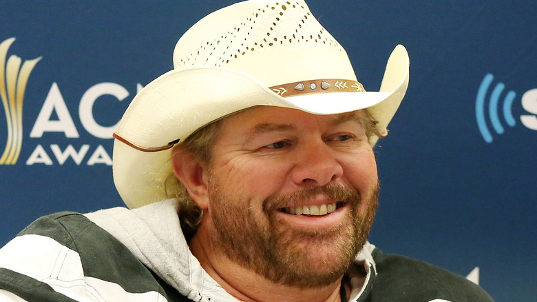 Toby Keith smiling closeup