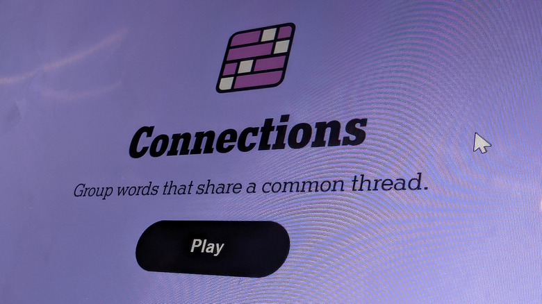 NYT Connections logo screen