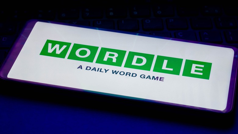 Wordle mobile game splash screen