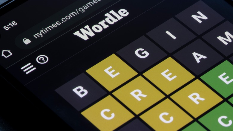 Wordle puzzle smartphone