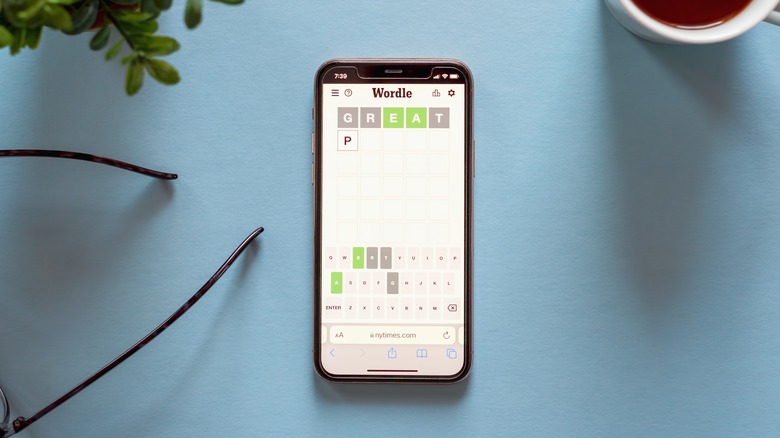 Wordle puzzle smartphone