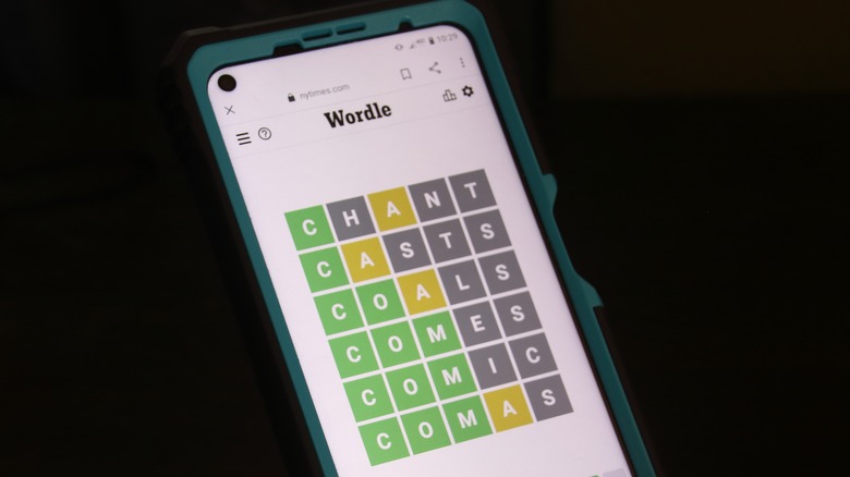 Wordle puzzle smartphone