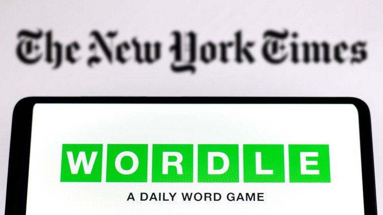 Wordle puzzle logo smartphone