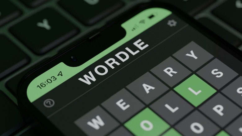 Wordle puzzle smartphone