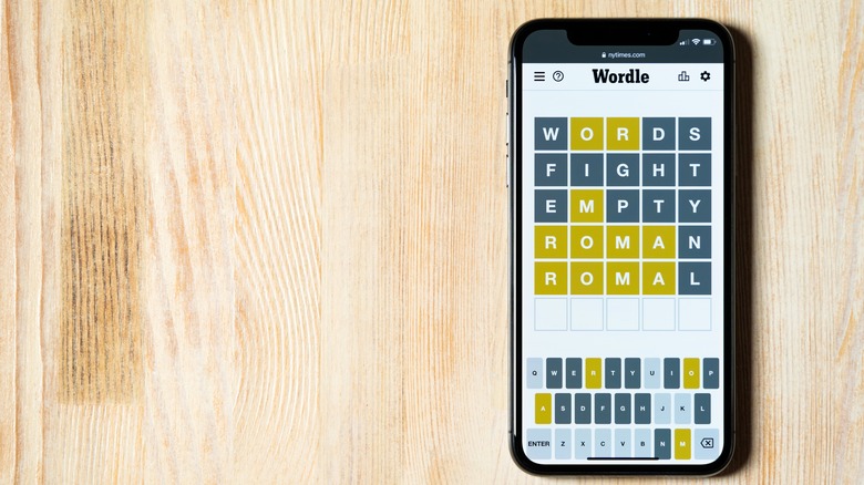 Wordle puzzle smartphone