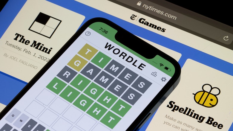 Wordle puzzle smartphone