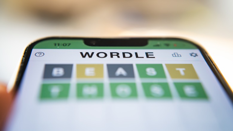Wordle puzzle smartphone