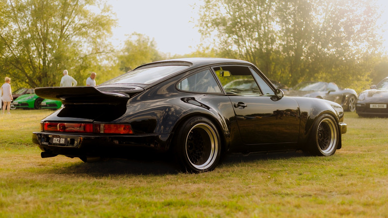 Classic Porsche at car show