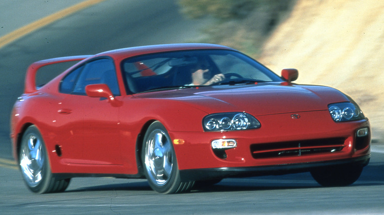 1997 Toyota Supra driving