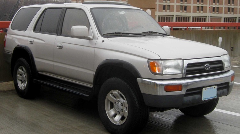 Silver 1996 Toyota 4Runner parked