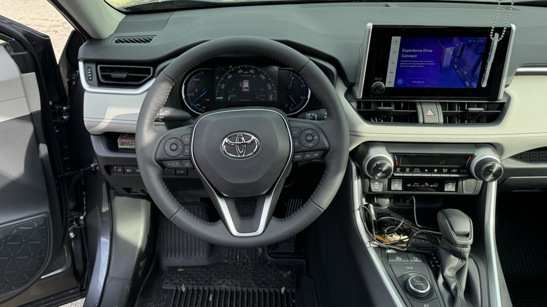 Interior of a Toyota Rav4