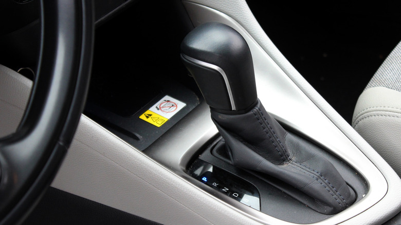 CVT shifter in a 2024 Toyota Yaris