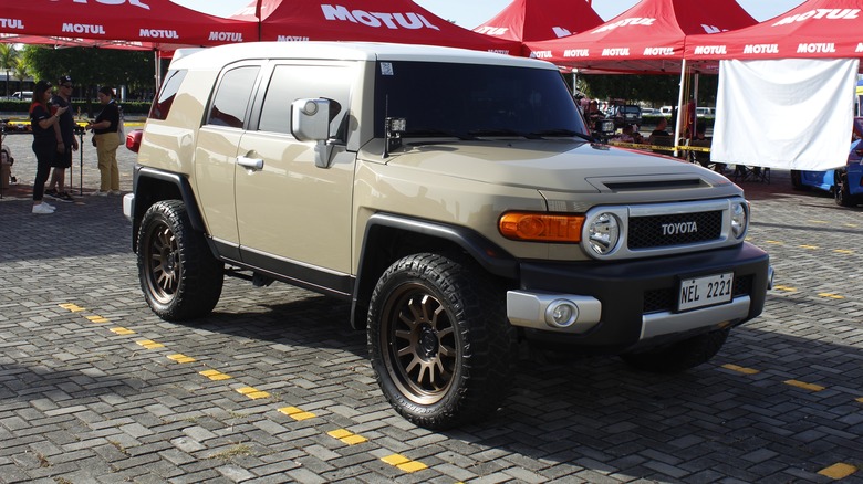 A Toyota FJ Cruiser parked at owner's meet in the Philippines